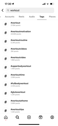 workout hashtags 2023