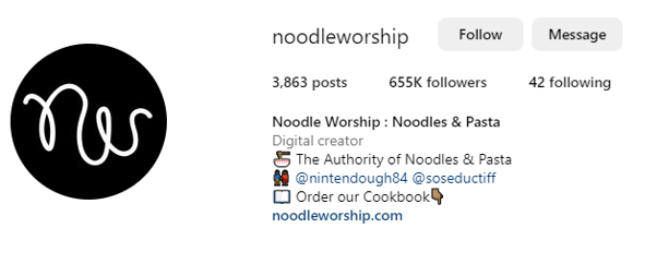foodie instagram bio