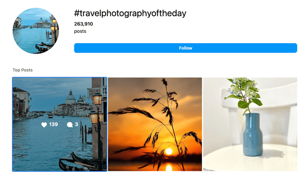 Travel Photography Hashtags