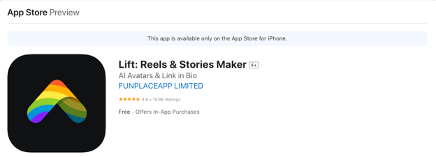 Lift: Reels & Story Maker